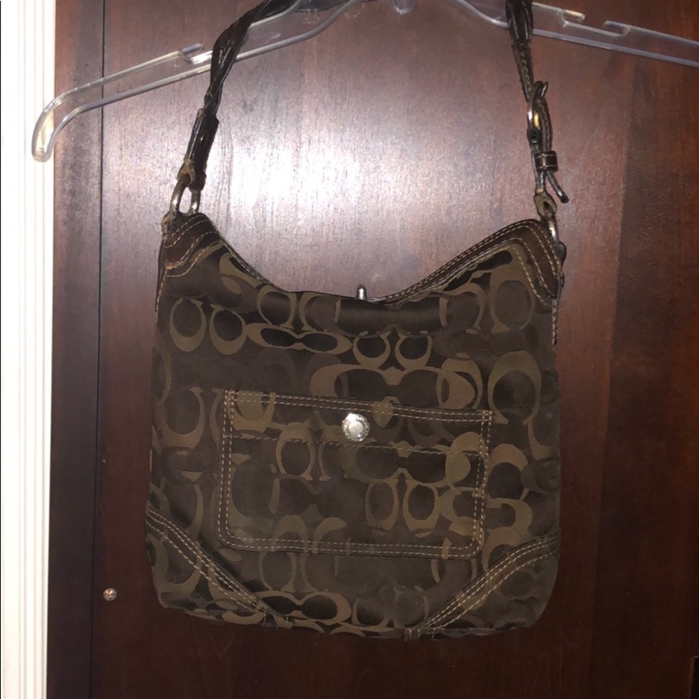 Coach brown shoulder bag